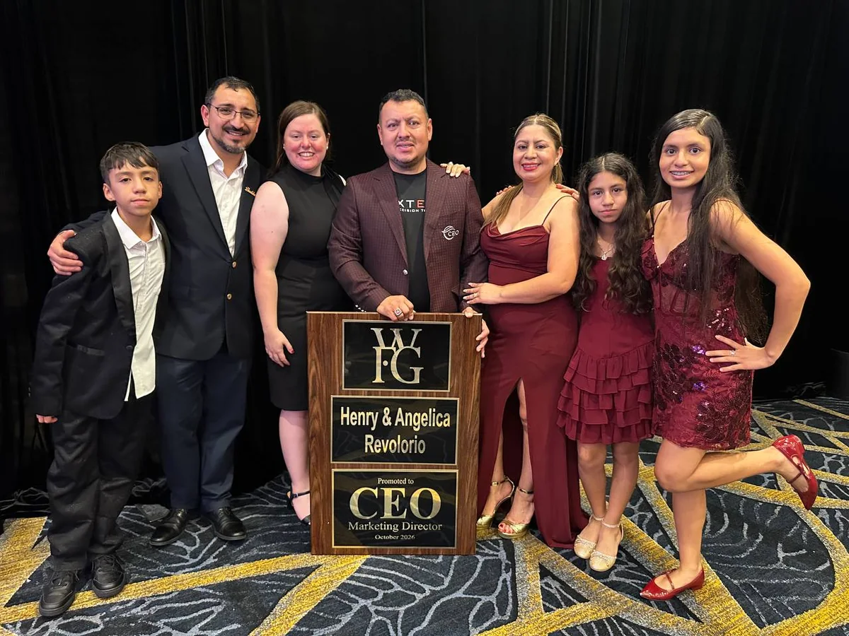 Family and supporters at an event